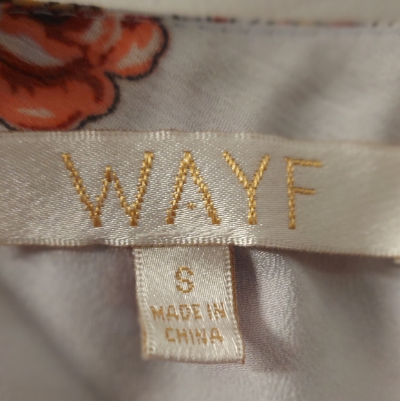 WAYF short off the shoulder flower dresa - Picture 2 of 3